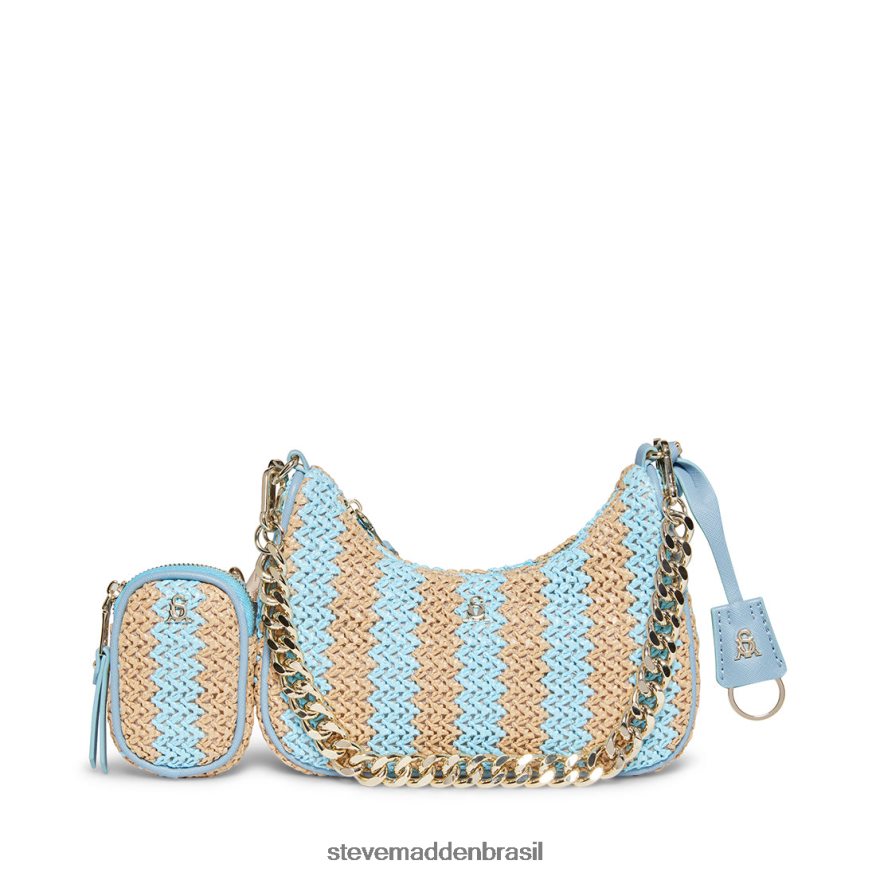 bolsa multi azul unissex Steve Madden ráfia bvital ZTFPZH384