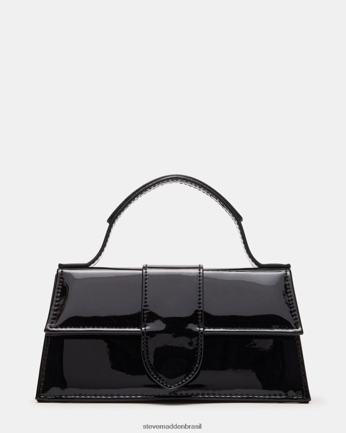 bolsa patente preta unissex Steve Madden barlan ZTFPZH439