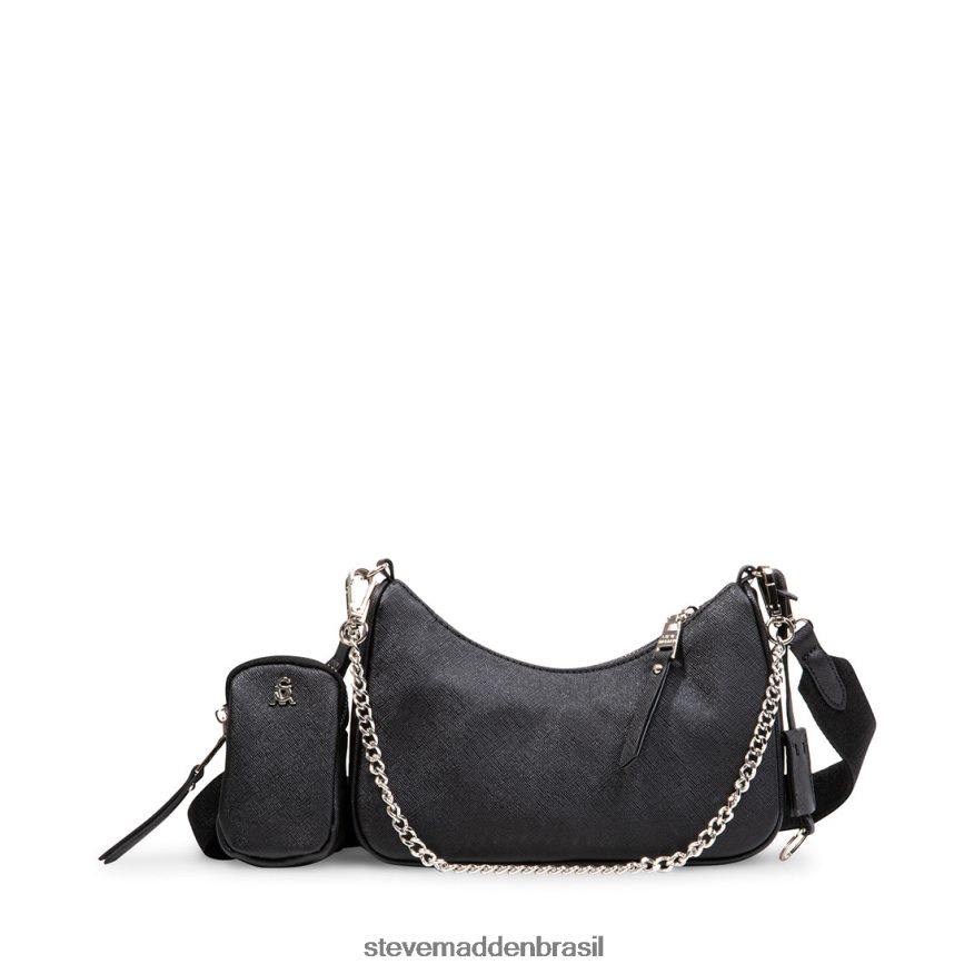 bolsa preto unissex Steve Madden bvital-s ZTFPZH388
