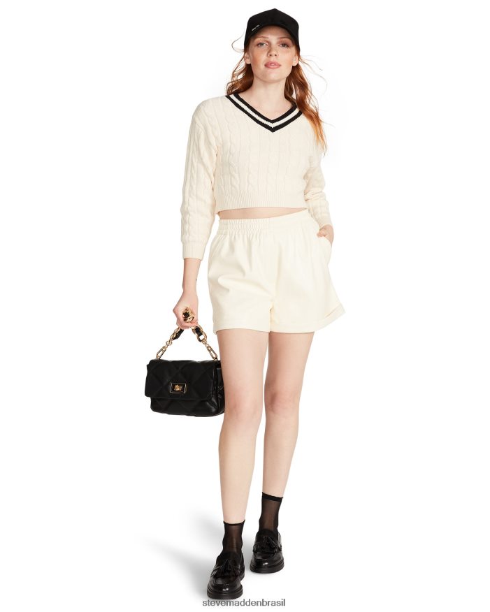 vestindo creme mulheres Steve Madden fonda curta baunilha ZTFPZH662