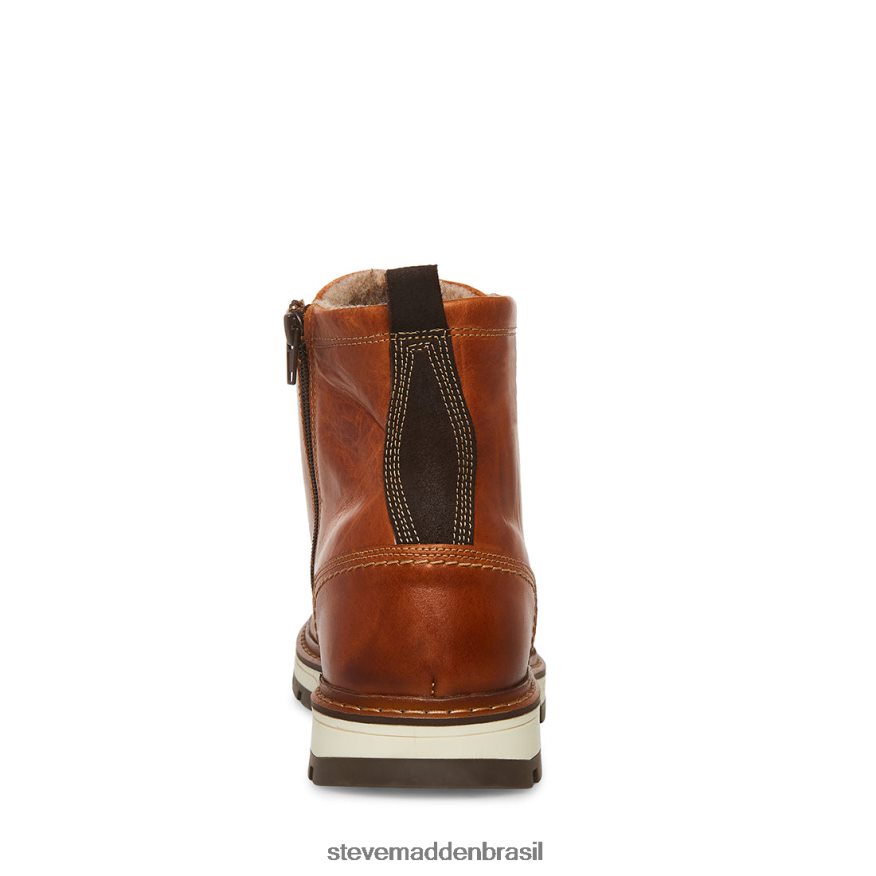 calçados couro conhaque homens Steve Madden Lúcio ZTFPZH973