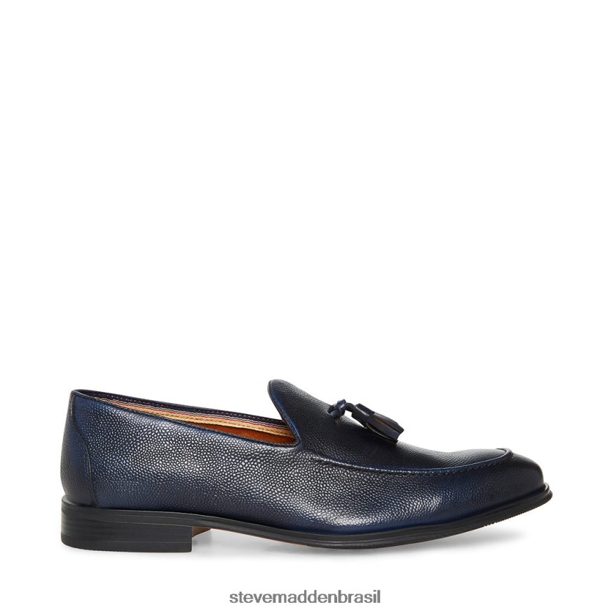 calçados couro marinho homens Steve Madden dor ZTFPZH1020