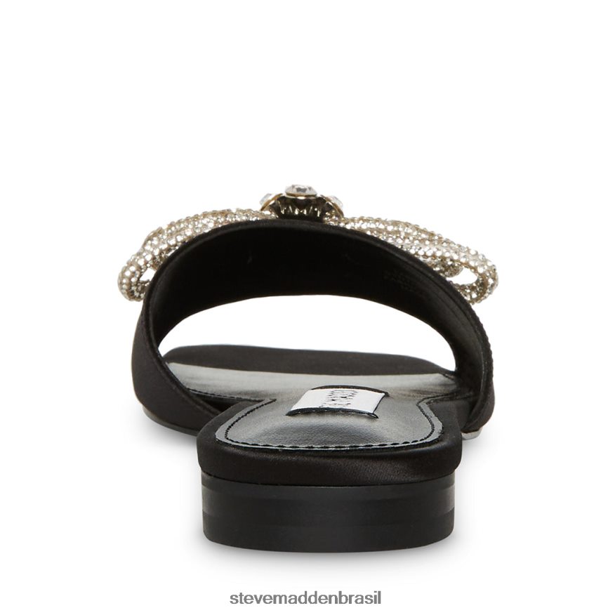 calçados cetim preto mulheres Steve Madden Veda ZTFPZH78